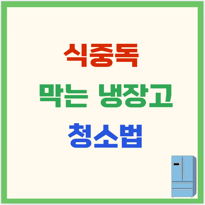 식중독 막는 냉장고 청소법｜세균 번식 막는 살균 팁 (2025년 위생 가이드)