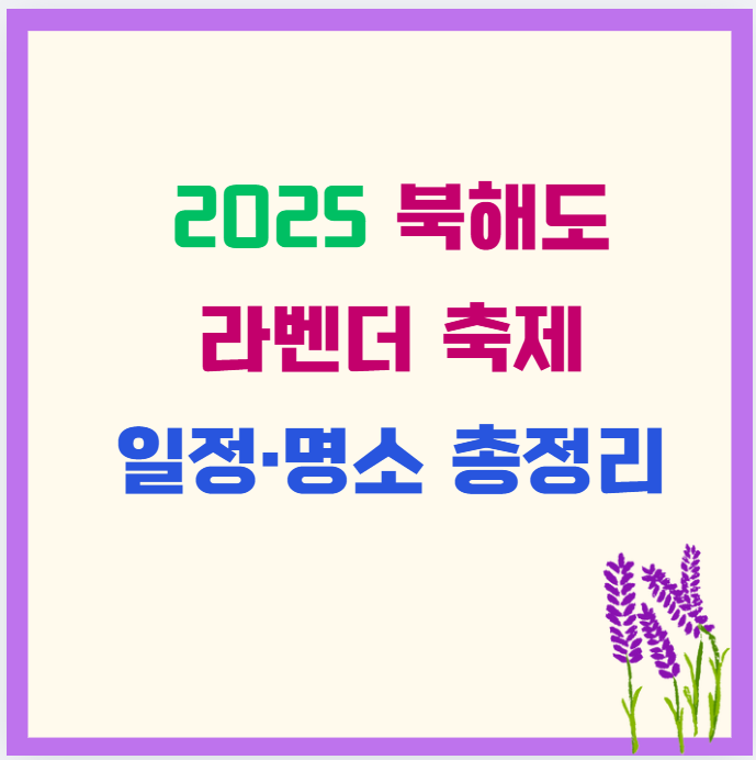 2025 북해도 라벤더 축제 일정·명소 총정리｜팜토미타, 후라노 여행코스, 항공·렌트카 꿀팁까지!